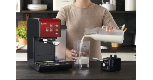 Ekspres do kawy kolbowy Breville Prima Latte II Czerwony VCF109X