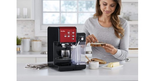 Ekspres do kawy kolbowy Breville Prima Latte II Czerwony VCF109X