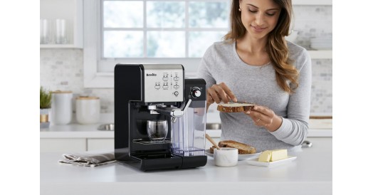 Ekspres do kawy kolbowy Breville Prima Latte II Srebrny VCF108X