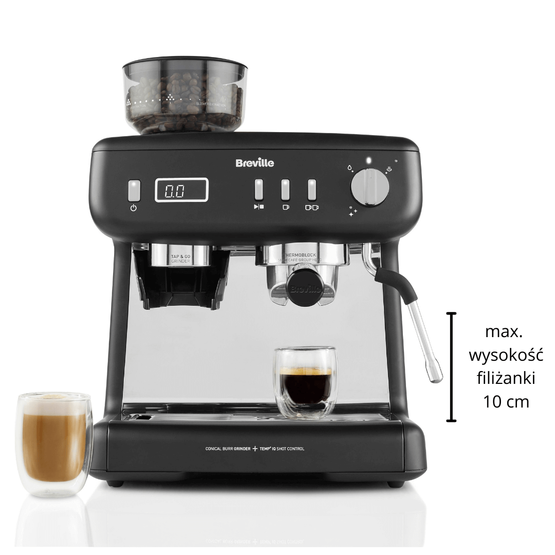 Ekspres do kawy kolbowy Breville Prima Latte II czerwony VCF109X