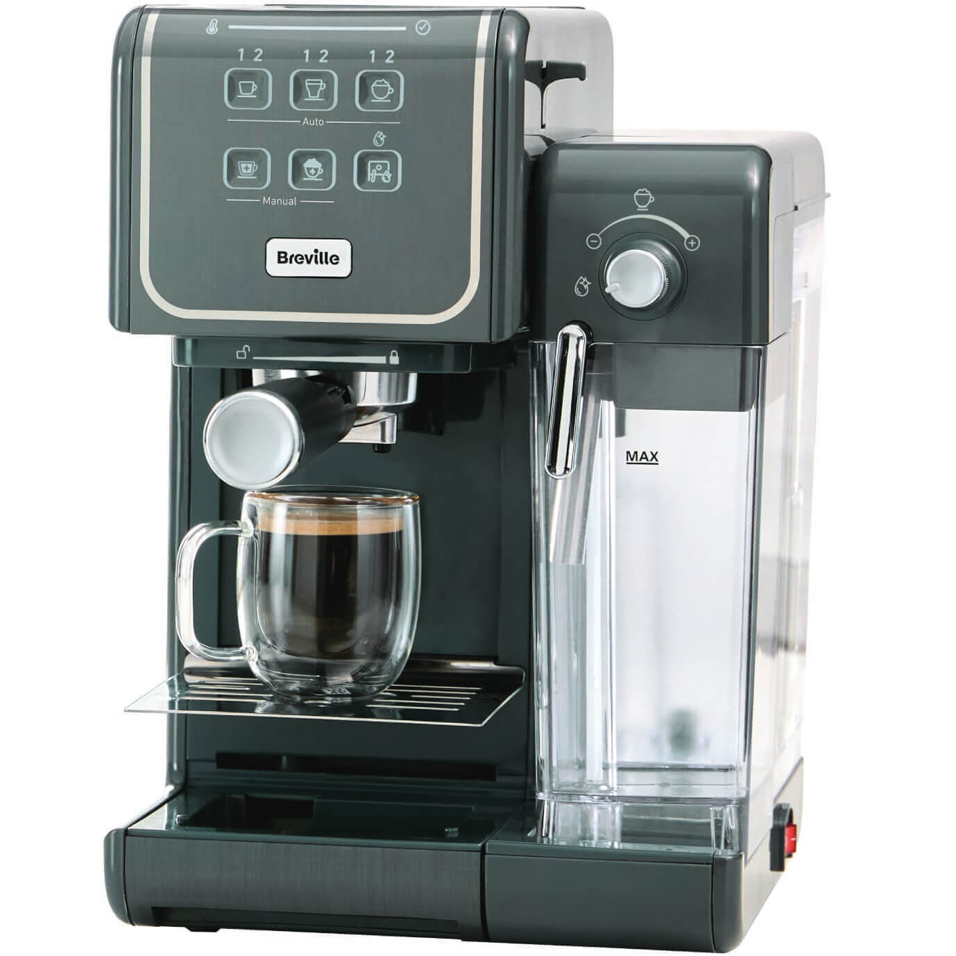 Ekspres do kawy Breville Prima Latte III szary VCF146X