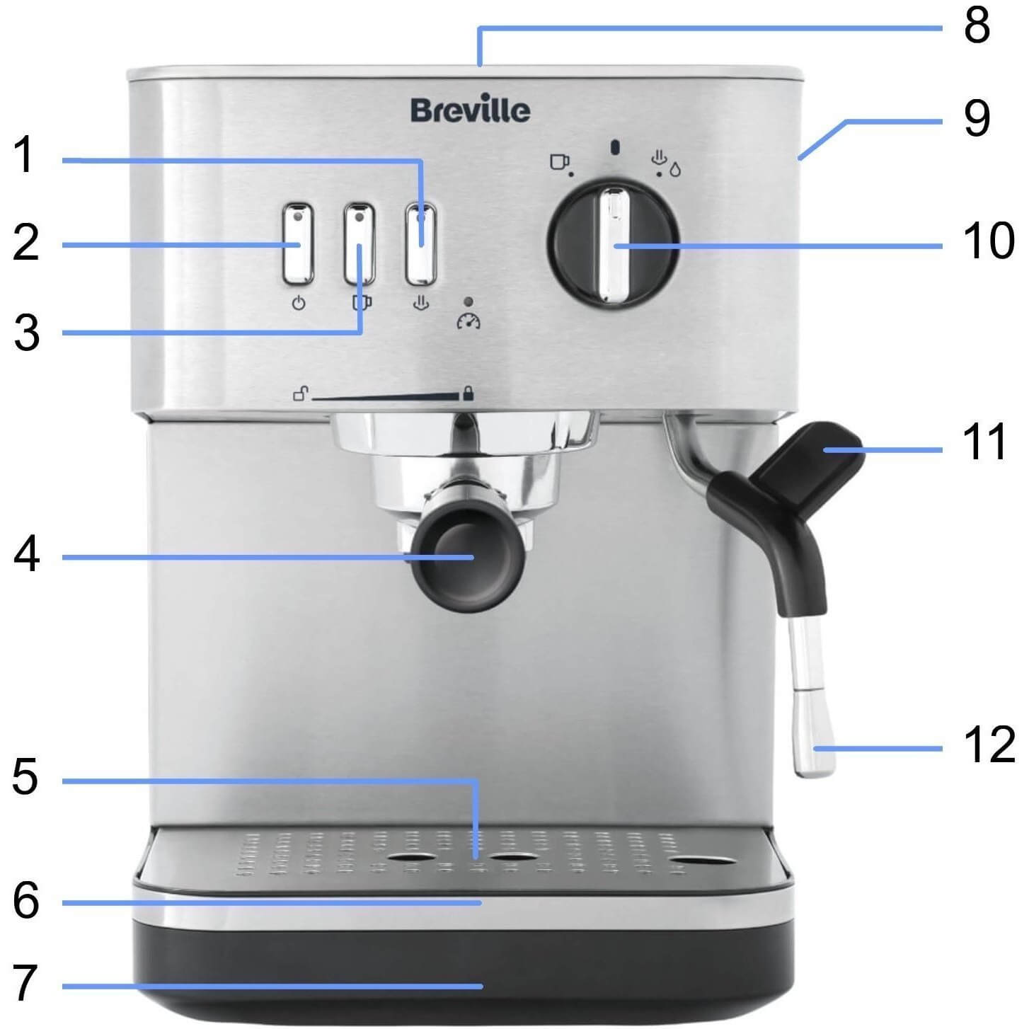 Ekspres do kawy kolbowy Breville Bijou Barista VCF149X