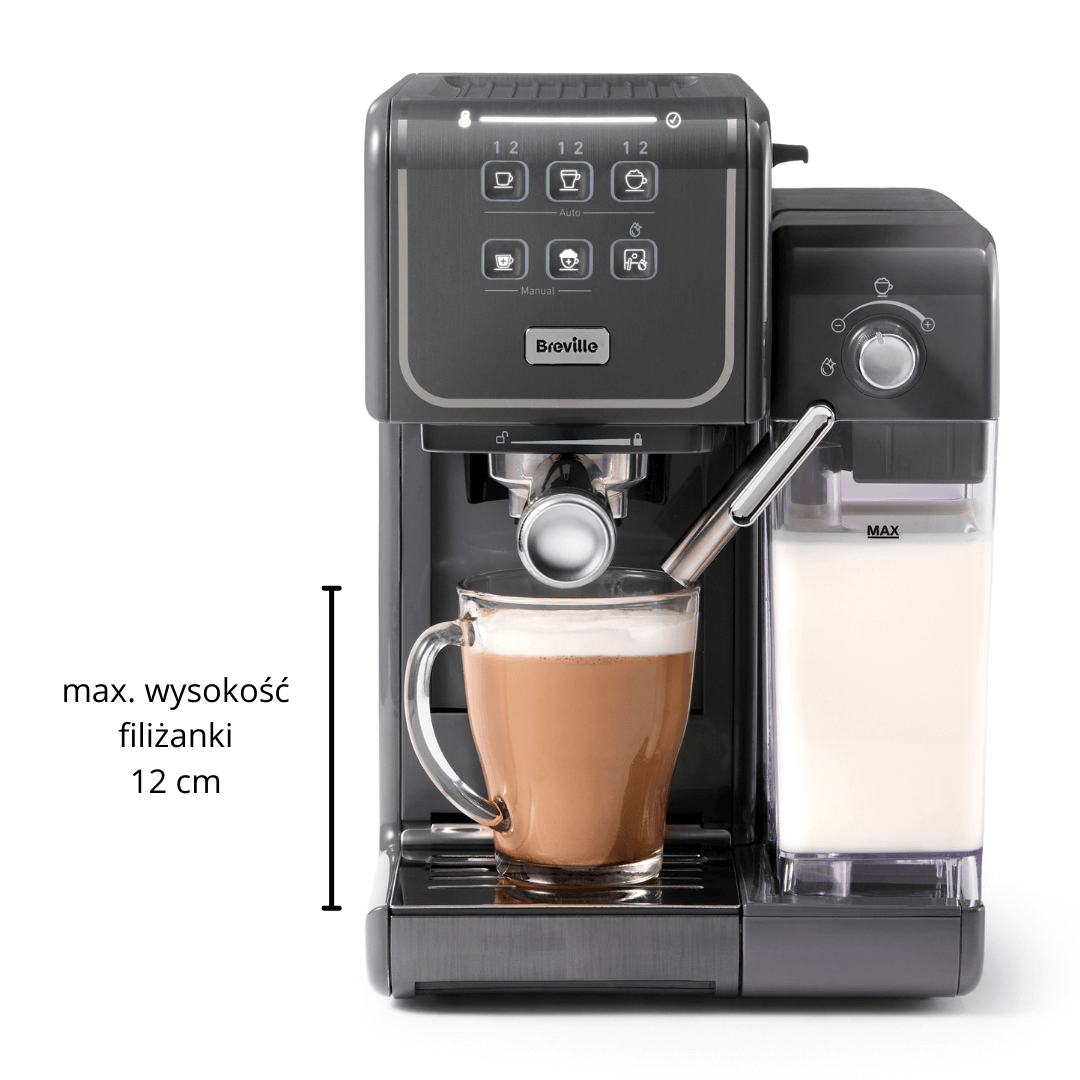 Ekspres do kawy Breville Prima Latte III szary VCF146X