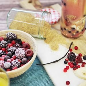 Waniliowo - jeżynowe smoothie
